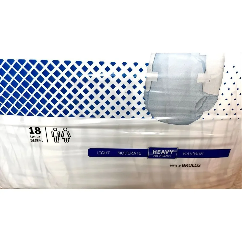 McKesson Incontinence Ultra Briefs 16 Sz L 45”-58” Waist Heavy Absorbency Unisex
